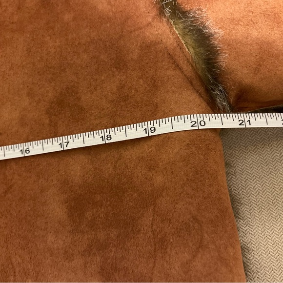 Cejon women’s faux fur and suede crop jacket size medium excellent condition - Picture 8 of 14